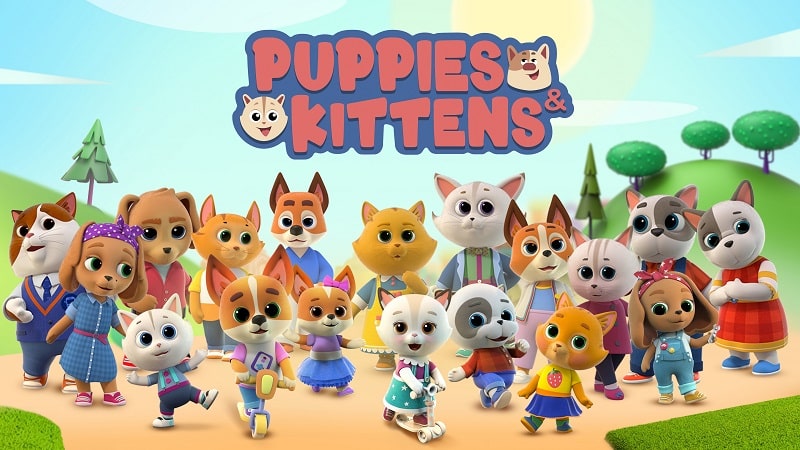 'Puppies and Kittens' poster