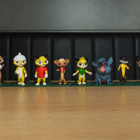 在Vkusnoitochka的第一套儿童套餐中将推出《虎兄豹弟》动画片系列玩具