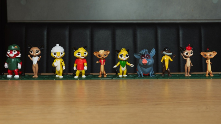 在Vkusnoitochka的第一套儿童套餐中将推出《虎兄豹弟》动画片系列玩具