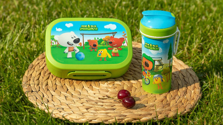 “小小熊”系列儿童水杯和午餐饭盒