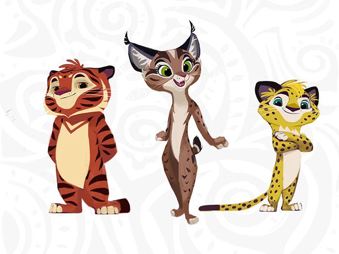 Concept art from 'Leo and Tig' cartoon